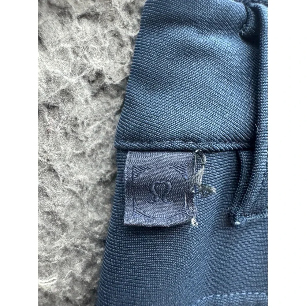 Lululemon Slim Fit Warpstreme ABC Chino Pants Trousers True Navy Mens Size 36